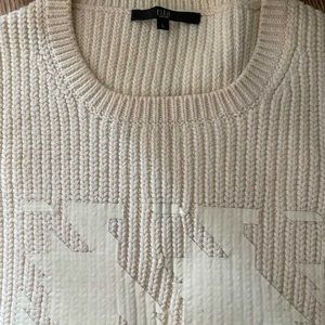 Tibi cream heavy cotton sweater